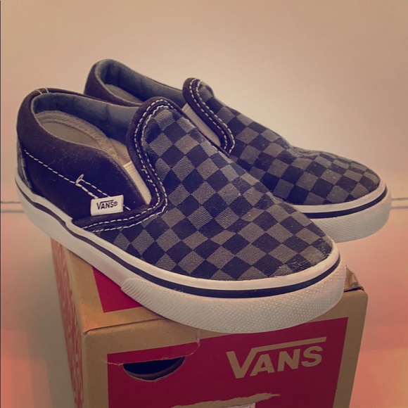 Vans Other - Grey & Black Checkerboard Slip-On VANS
